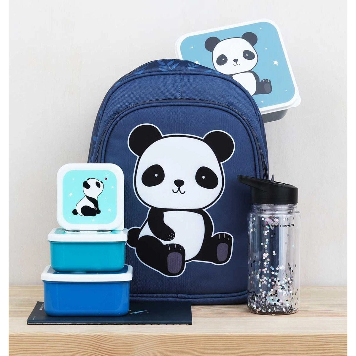 A Little Lovely Company Lunch & Snack Box Set Panda