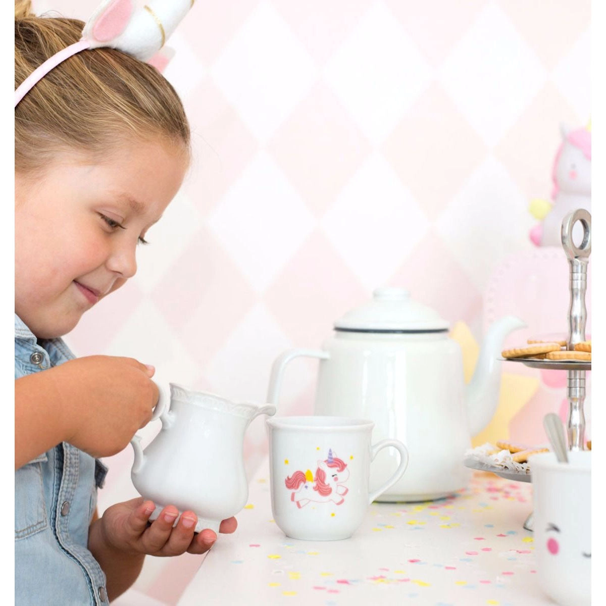 A Little Lovely Company Set of 2 Thirs Tea Unicorn