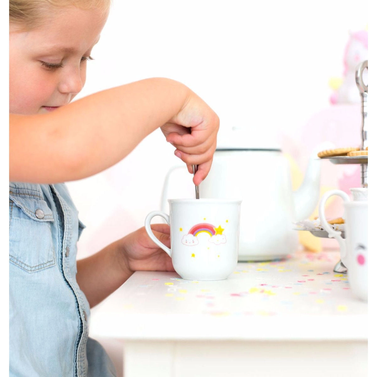 A Little Lovely Company Set of 2 Thirs Tea Unicorn