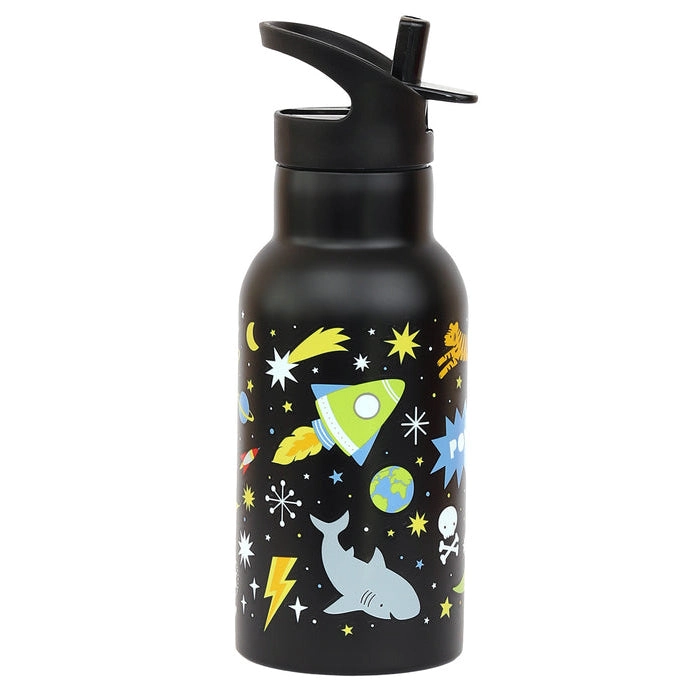 A Little Lovely Company Stainless Steel Drink Bottle: Galaxy