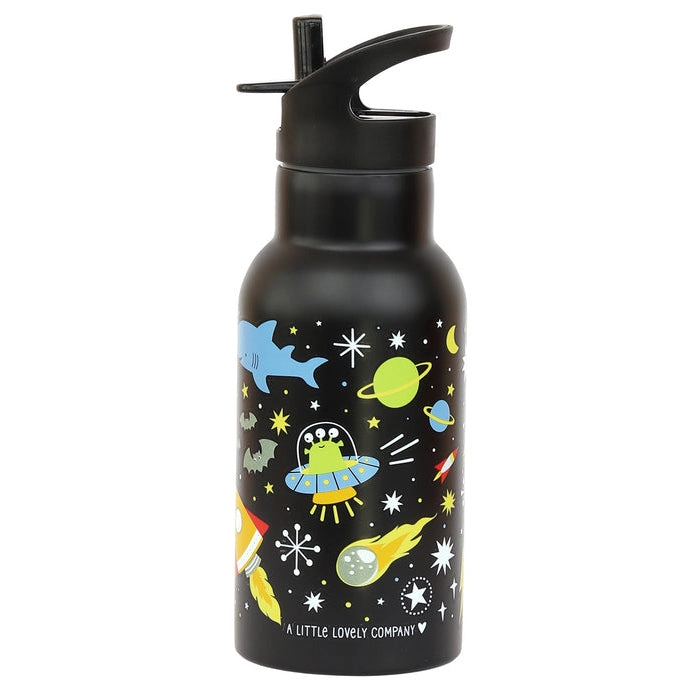A Little Lovely Company Stainless Steel Drink Bottle: Galaxy