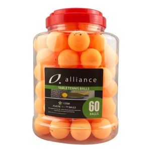 Alliance 60pk 40  ABS 1 Star Table Tennis Balls