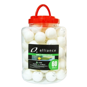 Alliance 60pk 40  ABS 1 Star Table Tennis Balls