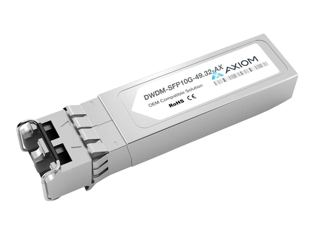 Axiom - SFP  transceiver module (equivalent to: Cisco DWDM-SFP10G-49.32) - 10GbE - 10GBase-ZR (DWDM) - LC single-mode - up to DWDM-SFP10G-49.32-AX