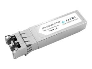 Axiom - SFP28 transceiver module (equivalent to: Arista Networks SFP-25G-ER) - 25GbE - 25GBase-ER - LC single-mode - up to 24.9 SFP-25G-ER-AR-AX