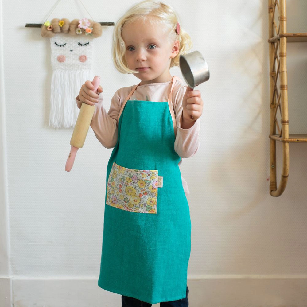 Barnabe aime le café Linen Apron Leon