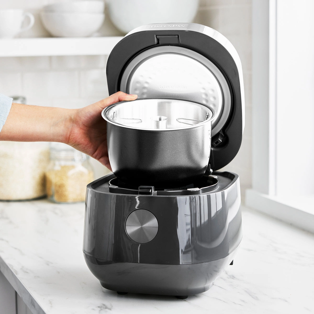 Bistro 8-Cup Carb-Reducing Rice Cooker | Graphite