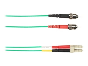 Black Box - Patch cable - ST multi-mode (M) to LC multi-mode (M) - 5 m - fiber optic - duplex - green FOLZHM4-005M-STLC-GN