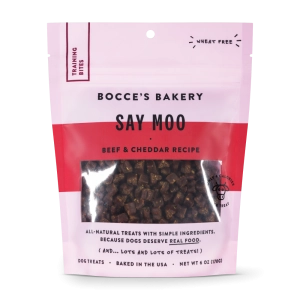 Bocce's Bakery Every Day Say Moooo Training Bites Dog Treats