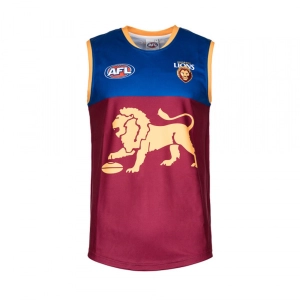 Burley Sekem Brisbane Lions AFL Home Adults Replica Guernsey