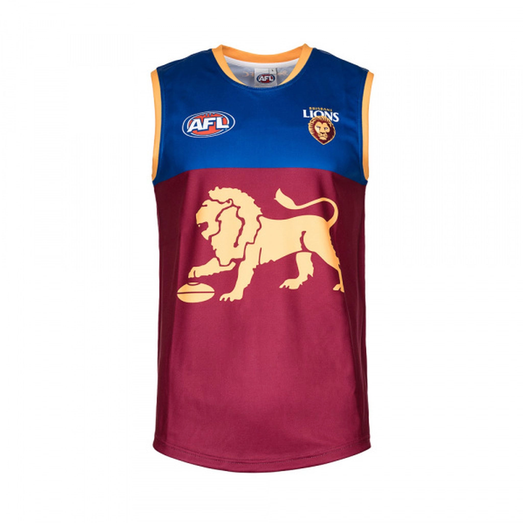 Burley Sekem Brisbane Lions AFL Home Adults Replica Guernsey
