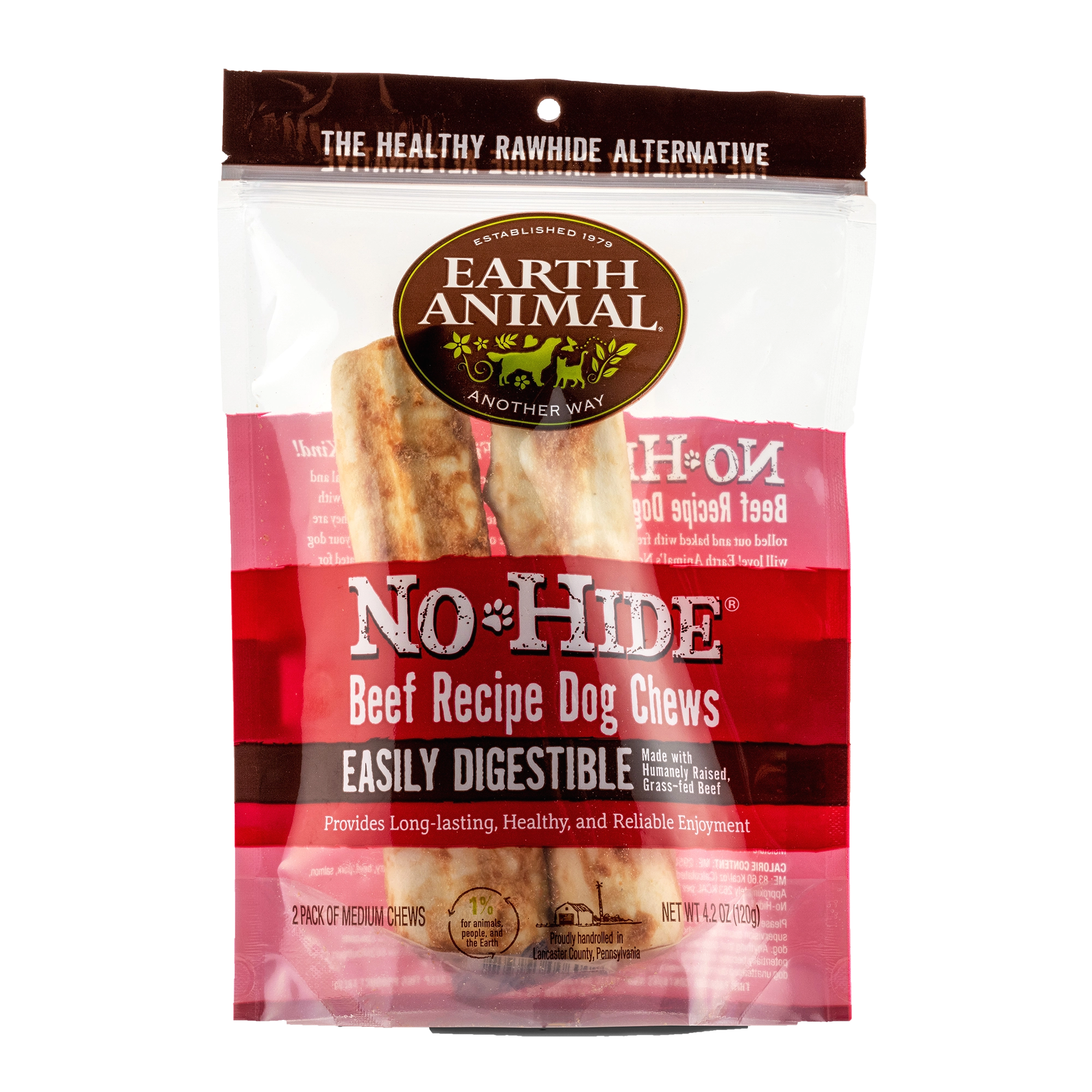 Earth Animal 2-Pack No-Hide Beef Chew Dog Treats