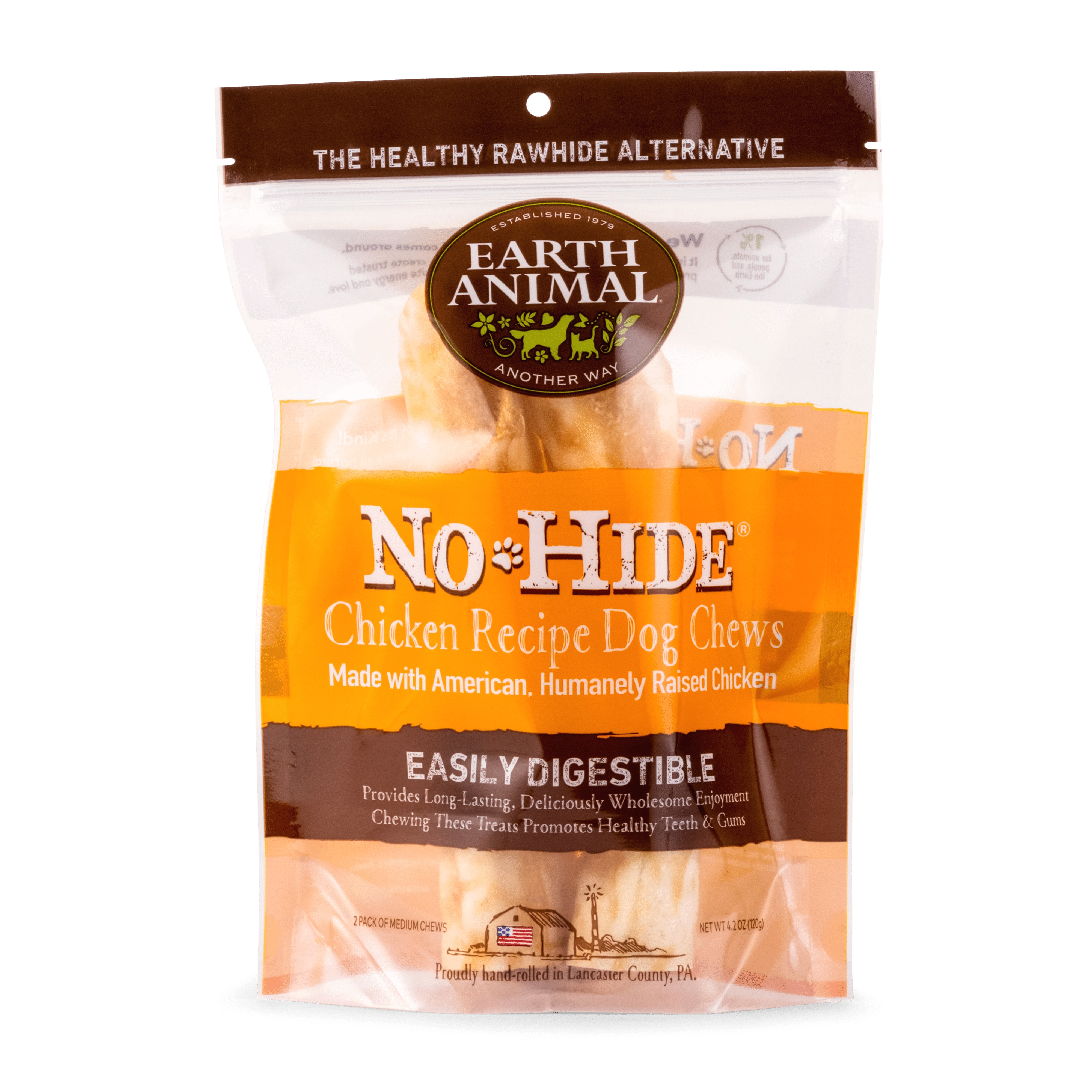 Earth Animal 2-Pack No-Hide Chicken Chew Dog Treats