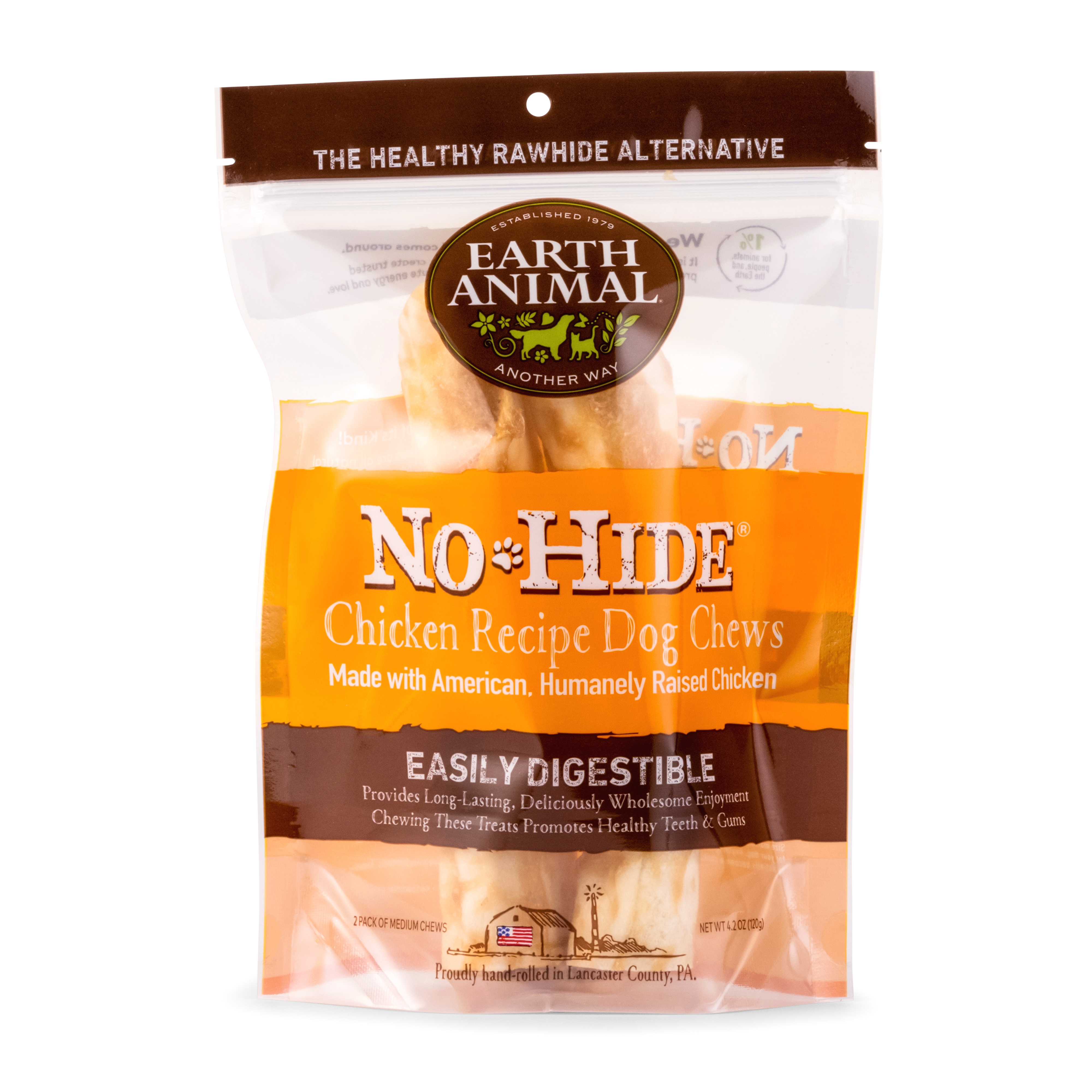 Earth Animal 2-Pack No-Hide Chicken Chew Dog Treats