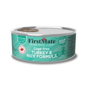 FirstMate Grain Friendly Cage-Free Turkey with Rice Canned Cat Food