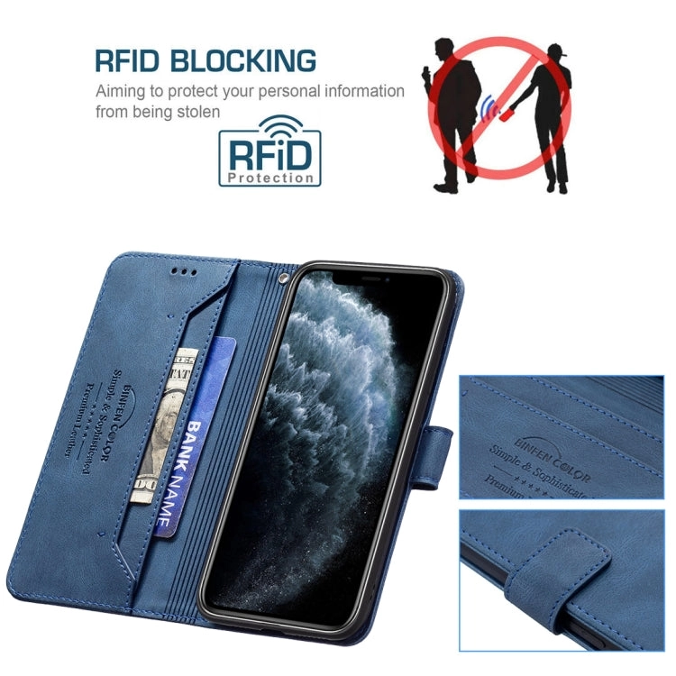 For iPhone 11 Magnetic Clasp RFID Blocking Anti-Theft Leather Case with Holder  Card Slots