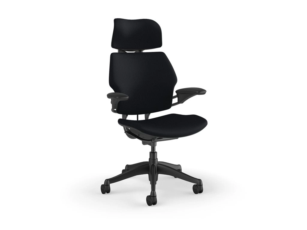 Humanscale Freedom - Chair - task - ergonomic - armrests - tilt - swivel - Corde 4 - black F211GCF10XFSHNSC