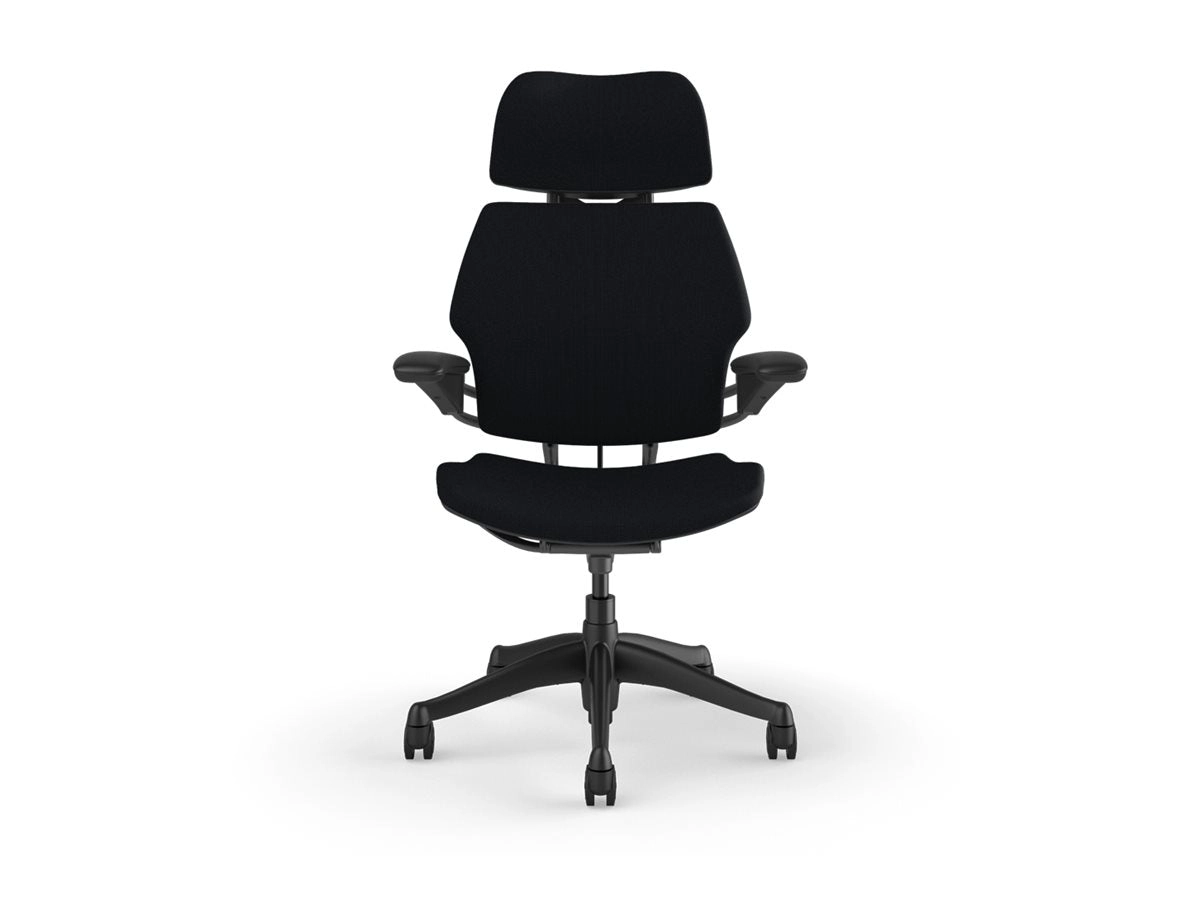 Humanscale Freedom - Chair - task - ergonomic - armrests - tilt - swivel - Corde 4 - black F211GCF10XFSHNSC