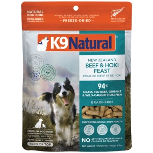 K9 Natural Freeze-Dried Raw Topper Hoki & Beef Dog Food