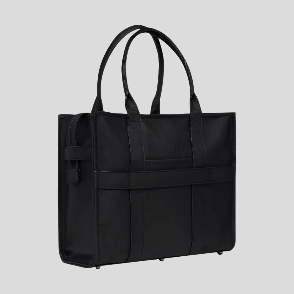 Large Bon Vivant Structured Tote Bag -- Black