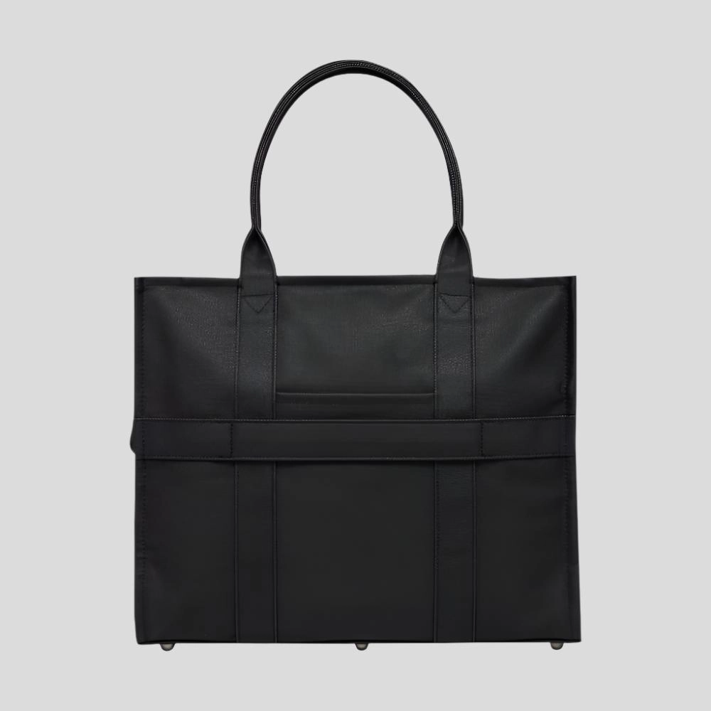 Large Bon Vivant Structured Tote Bag -- Black