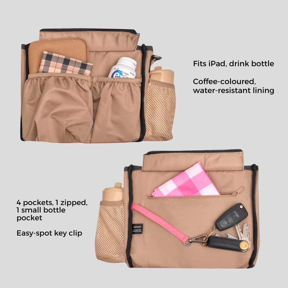 Micro Bon Vivant Structured Tote Bag -- Chocolate