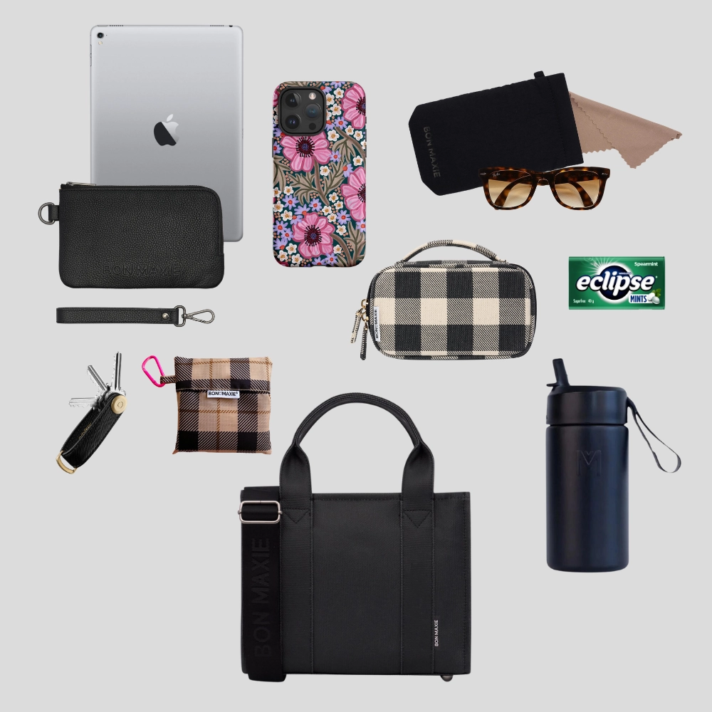 Micro Bon Vivant Structured Tote Bag -- Denim
