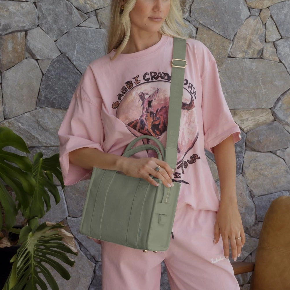 Micro Bon Vivant Structured Tote Bag -- Sage