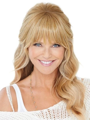 Natural Fringe Clip-in Bang by Christie Brinkley | Heat-Friendly | CLOSEOUT