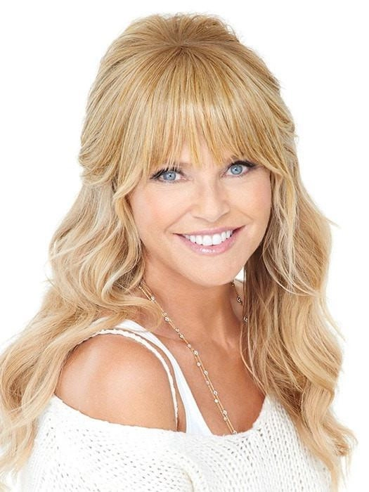 Natural Fringe Clip-in Bang by Christie Brinkley | Heat-Friendly | CLOSEOUT