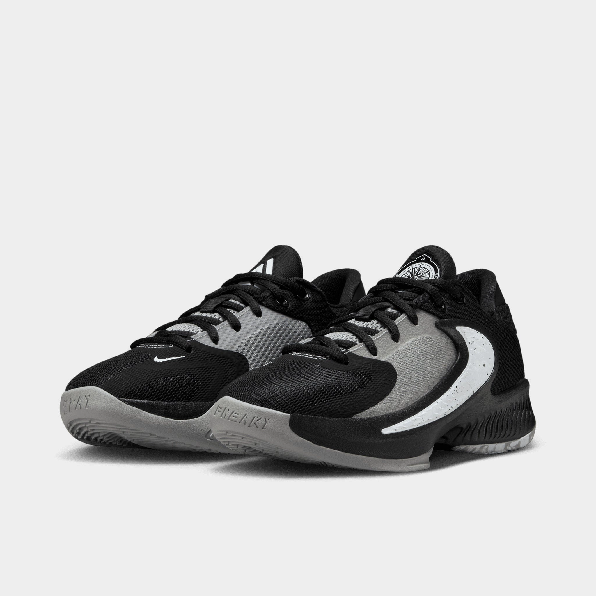 Nike Freak 4 GS Black / White - Light Smoke Grey