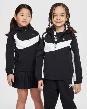 NIKE KID'S BIG SWOOSH BLACK JACKET