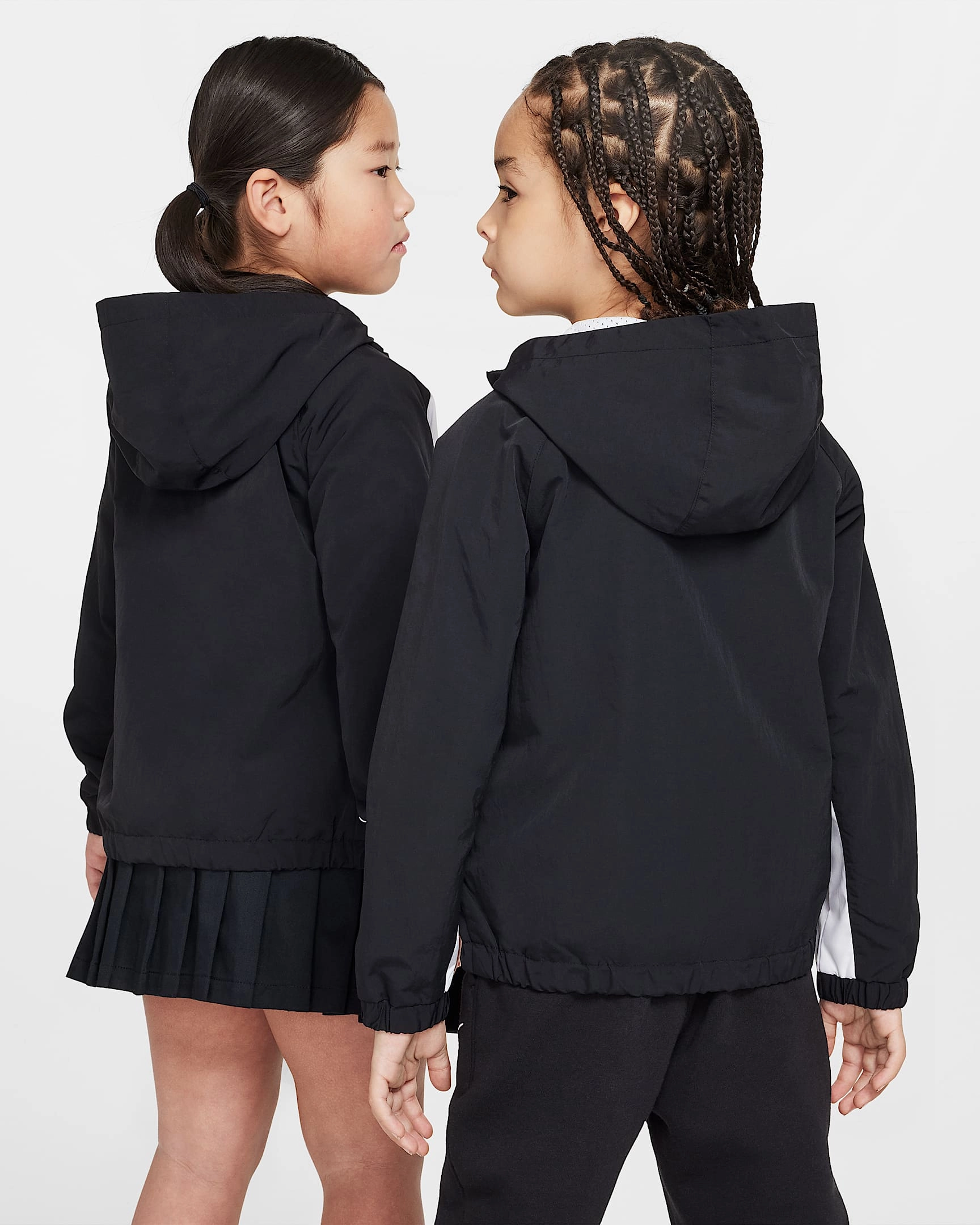 NIKE KID'S BIG SWOOSH BLACK JACKET
