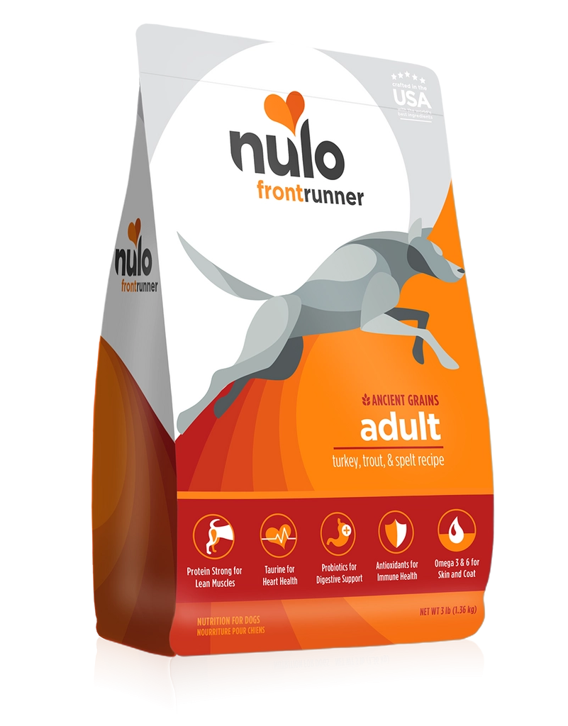 Nulo Frontrunner Adult Dog with Turkey, Trout, & Spelt