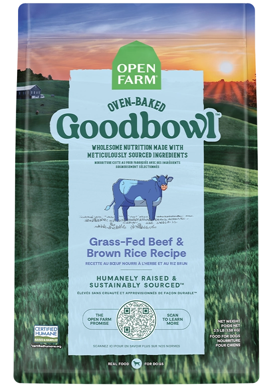 Open Farm Goodbowl™ Grass-Fed Beef & Brown Rice Recipe for Dogs
