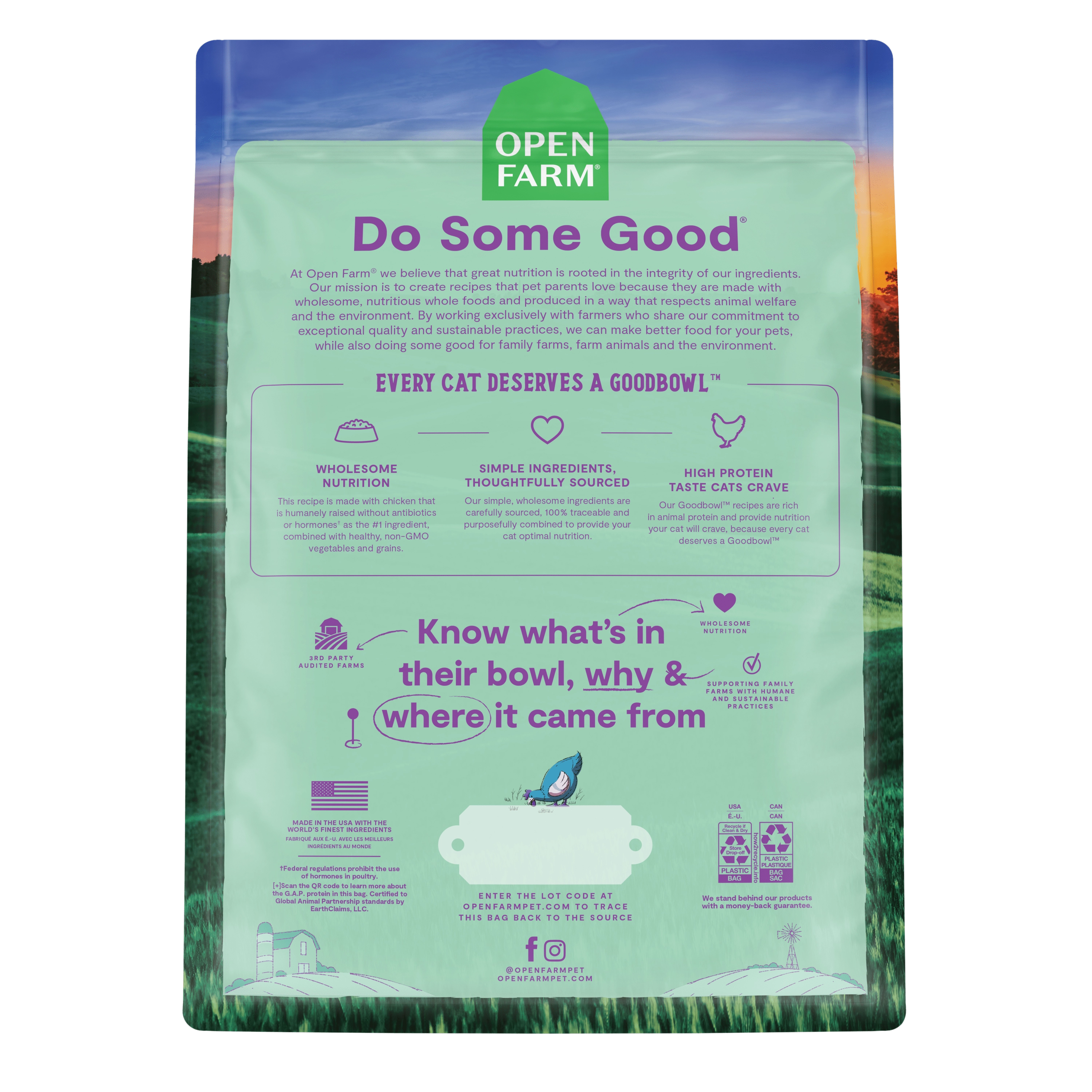Open Farm GoodBowl Harvest Chicken & Brown Rice Recipe Dry Cat Food