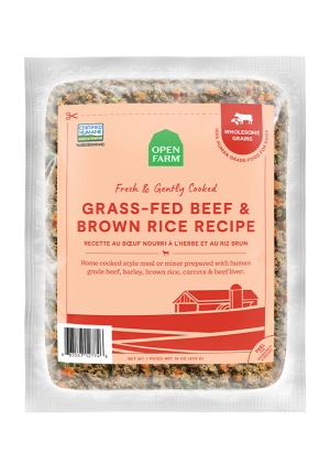 Open Farm Grass-Fed Beef and Brown Rice with Wholesome Grains Gently Cooked Recipe