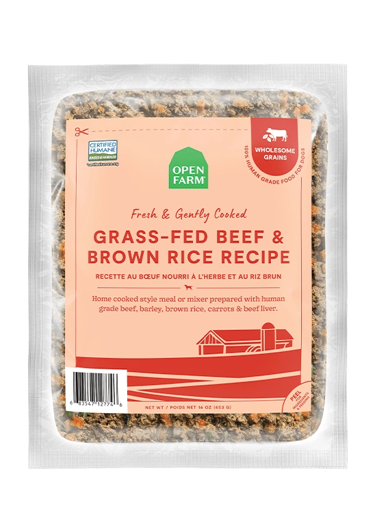 Open Farm Grass-Fed Beef and Brown Rice with Wholesome Grains Gently Cooked Recipe