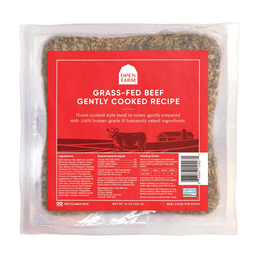 Open Farm Grass-Fed Beef Gently Cooked Recipe