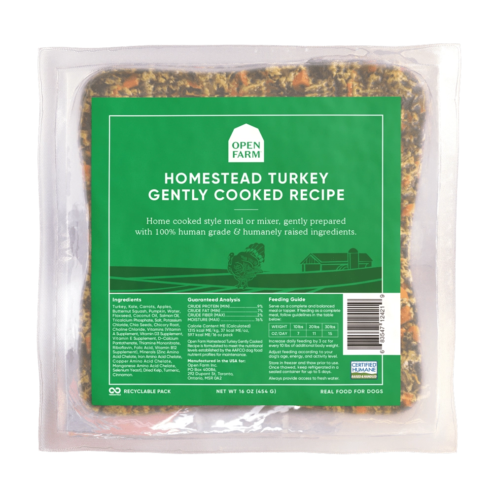 Open Farm Homestead Turkey Gently Cooked Recipe