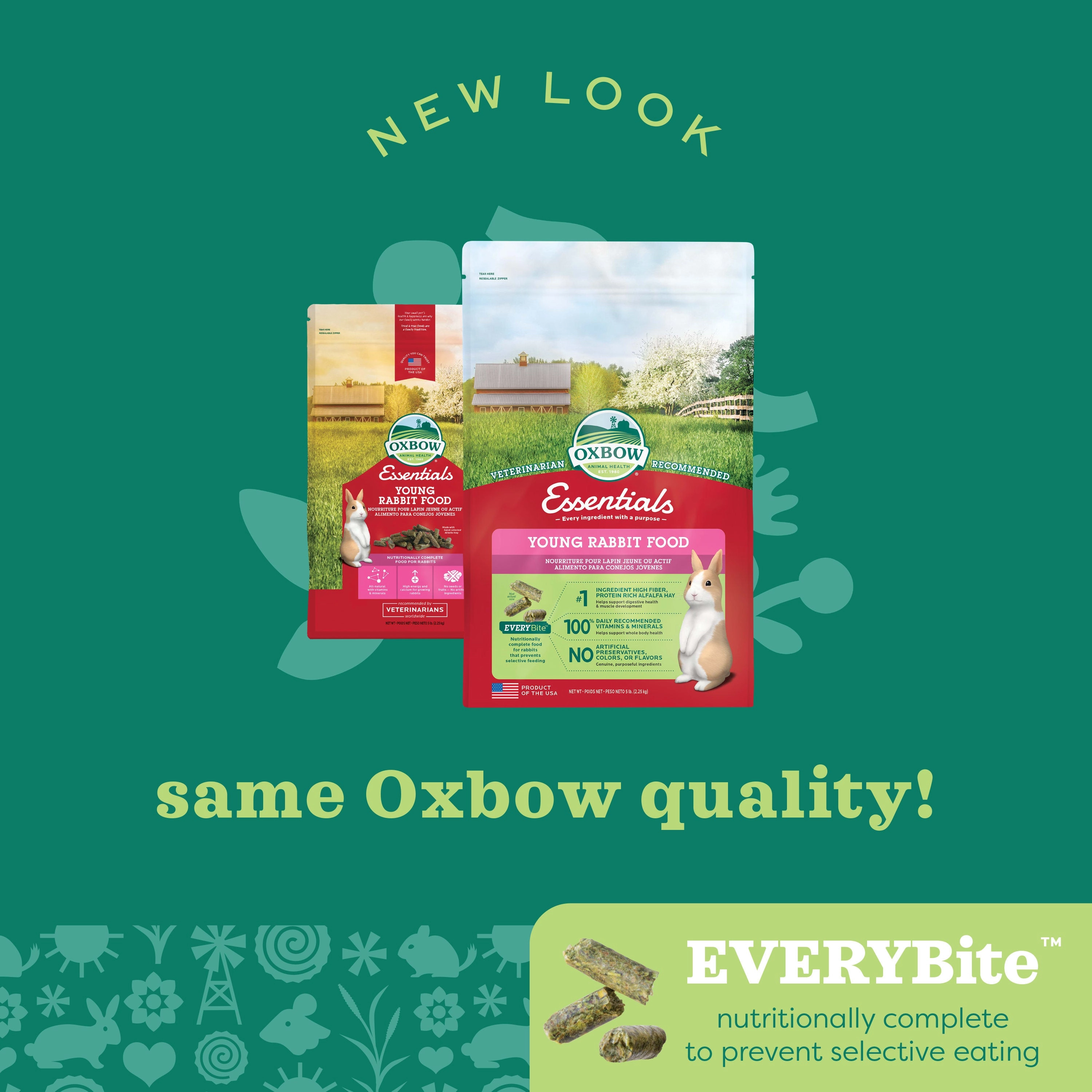 Oxbow Animal Health Essentials Young Rabbit Food 5lb
