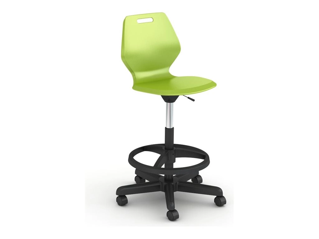 Paragon A&D Ready - Stool - swivel - injection molded polypropylene - cool gray READYSTLA-OT