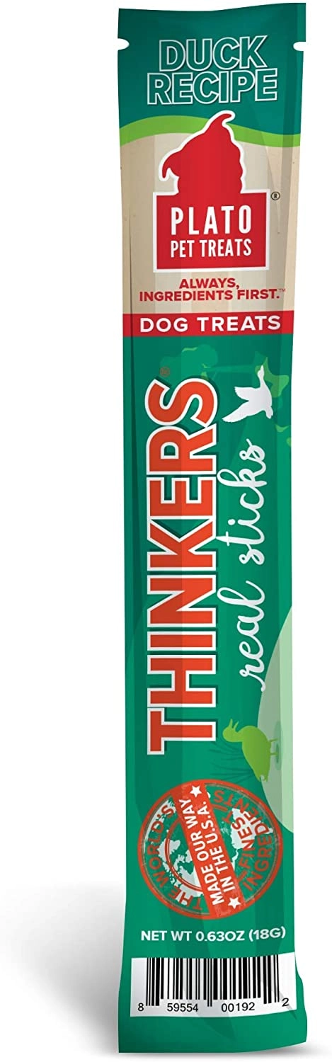 Plato Thinkers Duck Meat Single Stick Dog Treat