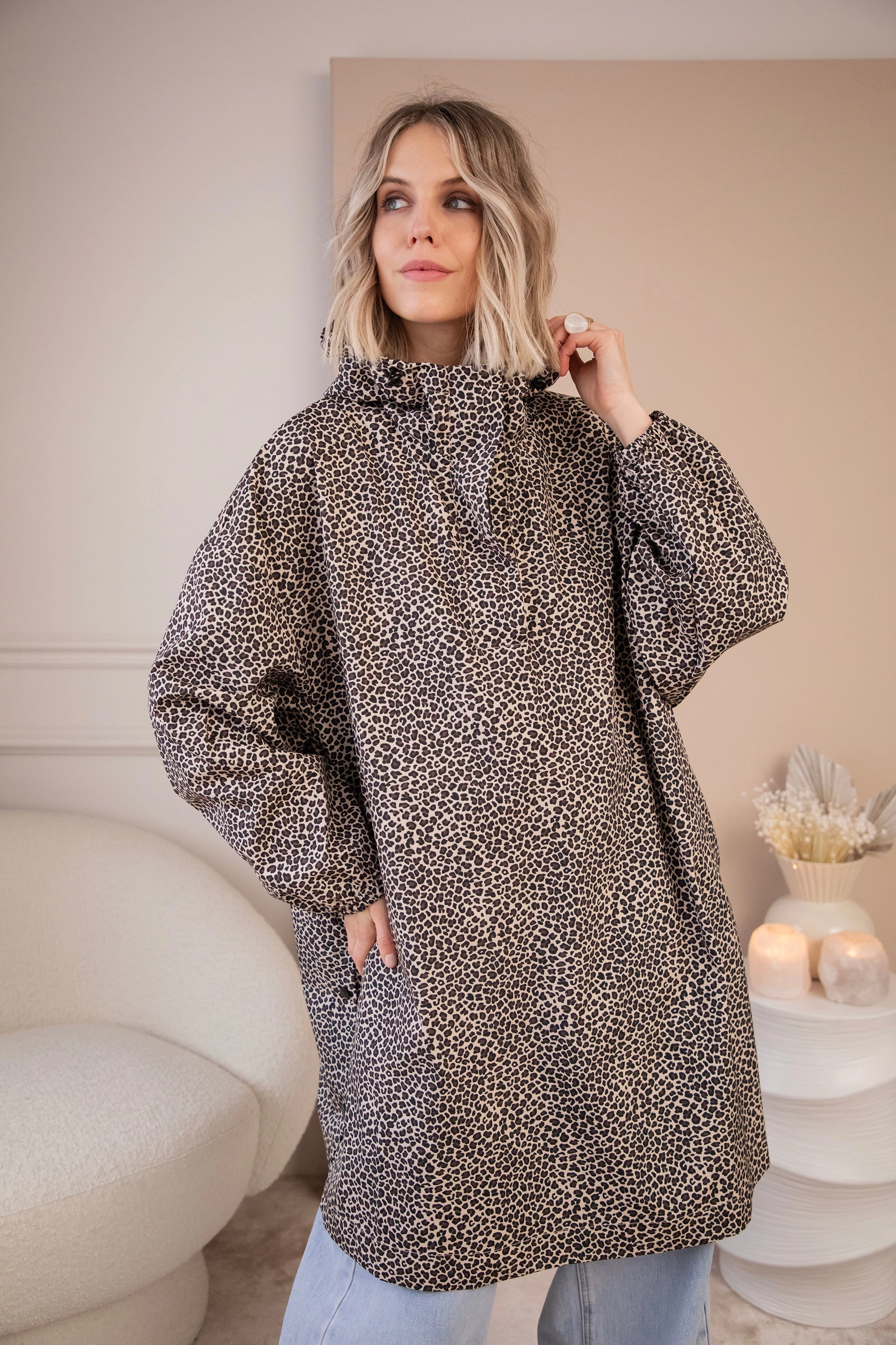 Poncho Panther Beige - Jas
