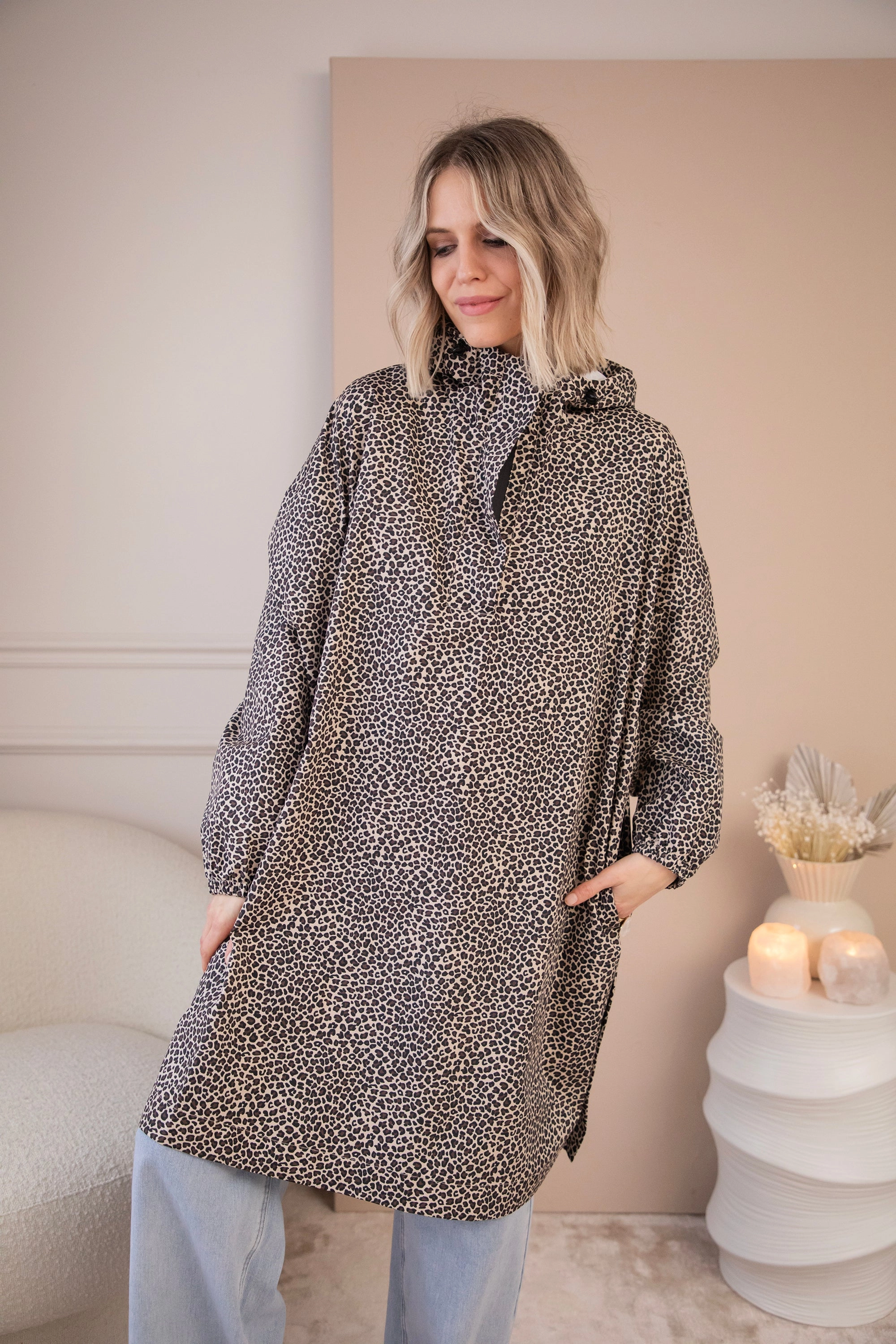 Poncho Panther Beige - Jas