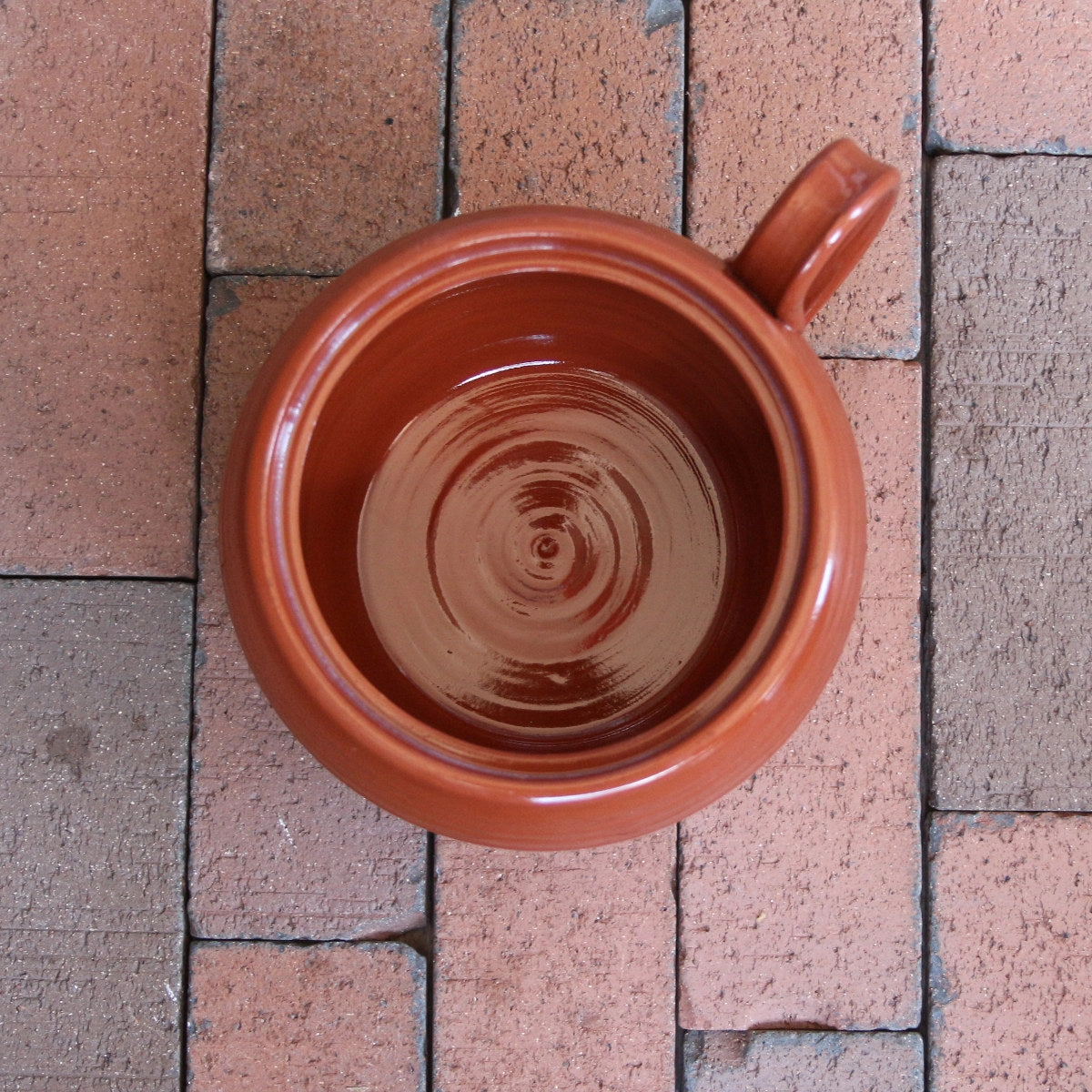 Redware Lidded Cooking Pot