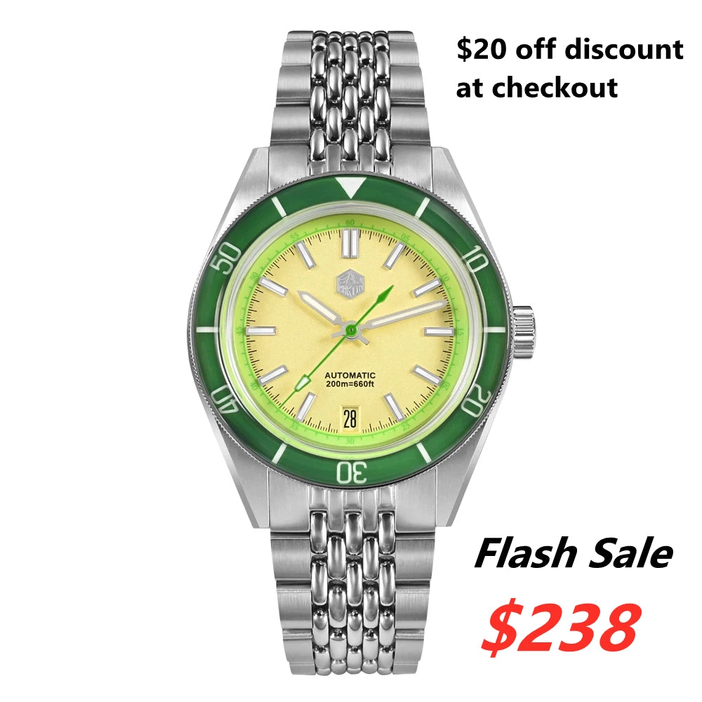 San Martin 39.5mm Summer Dive Watch SN0116