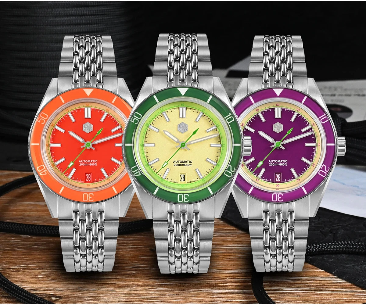 San Martin 39.5mm Summer Dive Watch SN0116