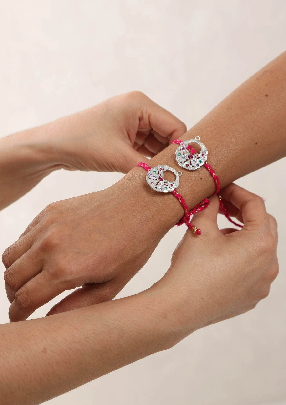 Sarovar Silver Rakhi - Set of 2