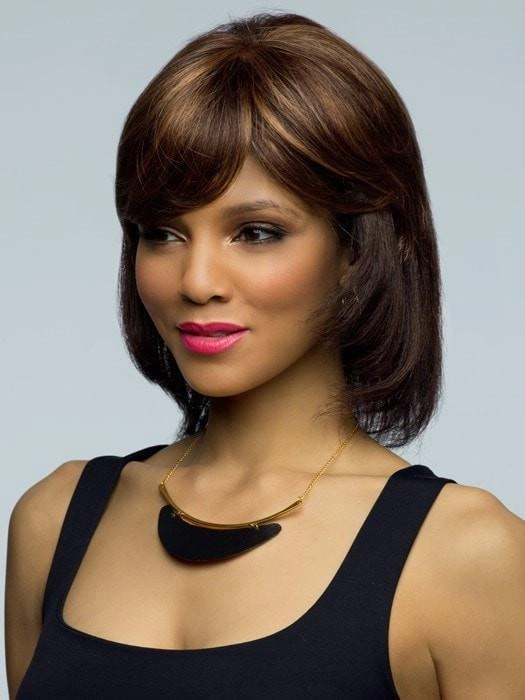 Short Top Piece by Amore | Synthetic Hair Topper (Full Mono) | CLOSEOUT